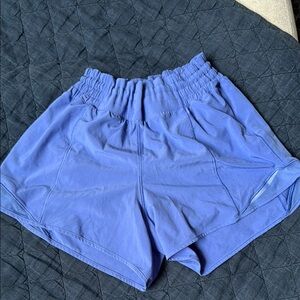 Lululemon Athletica Blue Athletic Shorts Lightweight Mid-Thigh